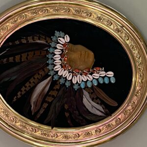 Native American Maiden over Black Velvet