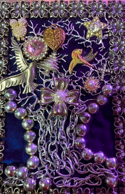 Partridge in a Pear Tree 4×6 vintage frame