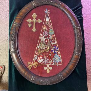 Ornate Horse Wall Plaques with Red Velvet