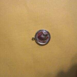 Red Rose Bud over white background